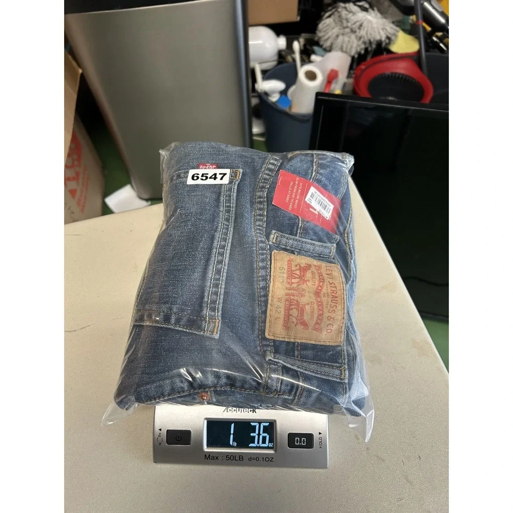 Levis 511 Slim Cutoff‎ Shorts Jorts 42 Medium Wash Denim Jean 11